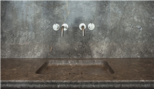 Grigio Billiemi Marble Bathroom Vanity Tops